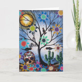 By Lori Everett_ Day Of The Dead,Mexican,Skull,DOD Card