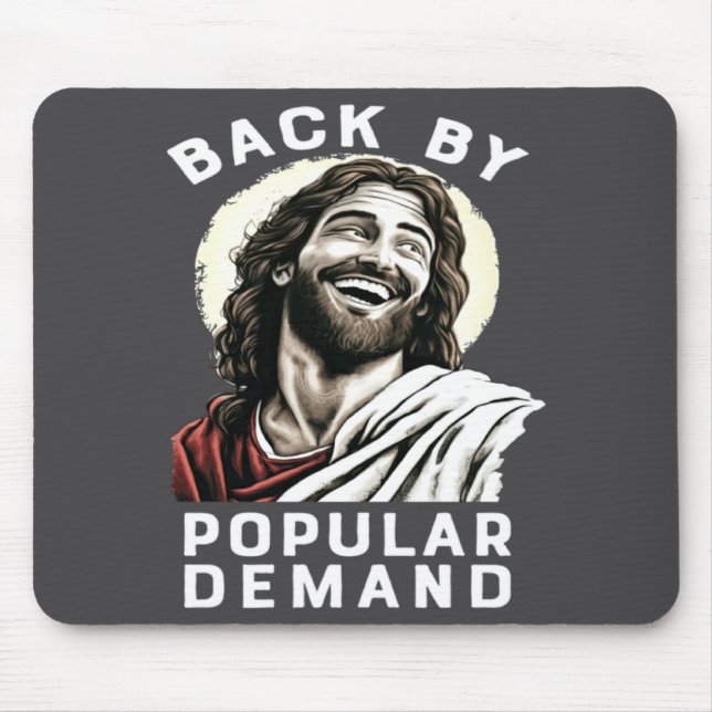 By Popular Easter Jesus Back Demand Christian Mouse Pad (Front)