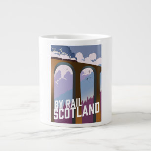 By Rail Scotland Large Coffee Mug