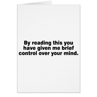 By Reading This You Have...