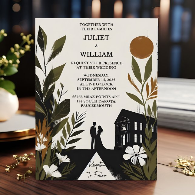By Retro 70s 80s Fast Bold Boho Courthouse Wedding Invitation (Creator Uploaded)