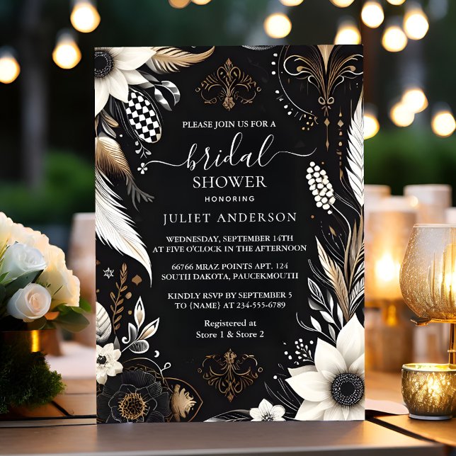 By Retro Studio Creative Illustrated Bridal Shower Invitation (Creator Uploaded)