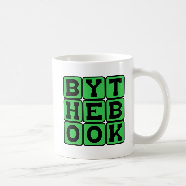 By The Book, Personality Trait Coffee Mug (Right)