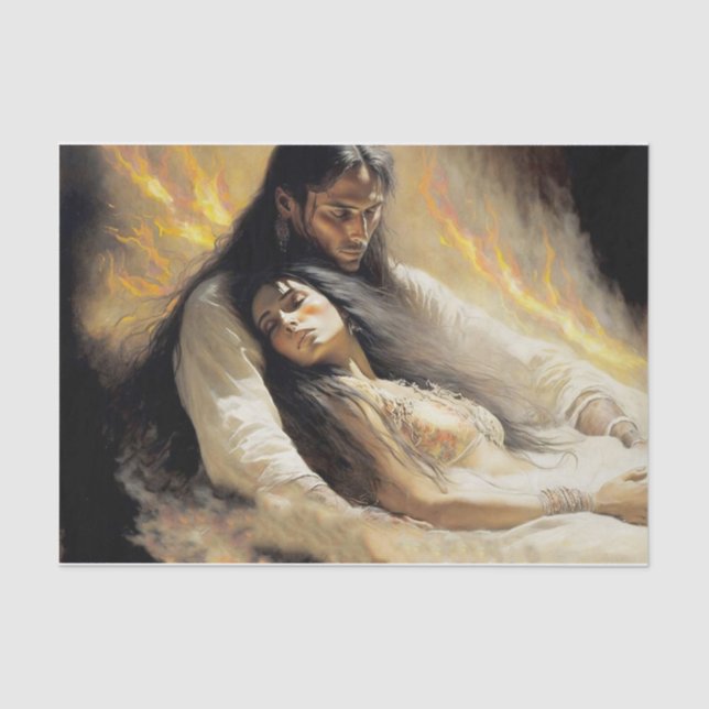 By The Campfire  Tissue Paper (Front)