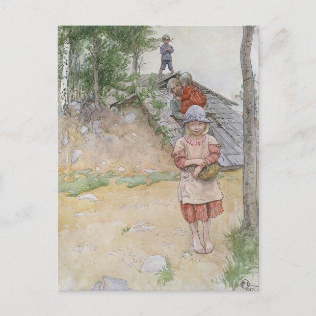By the Cellar by Carl Larsson Postcard (Front)