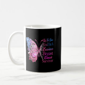 By The Grace God A Survivor Breast Cancer Survivor Coffee Mug