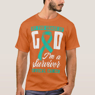 By The Grace God Im A Survivor Cervical Cancer Sur T-Shirt