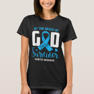 By The Grace God Im A Survivor Diabetes Survivor C T-Shirt