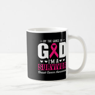 By The Grace Of God I Am A Survivor Breast Cancer Coffee Mug