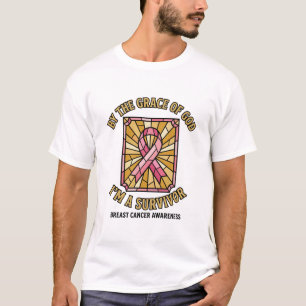 By the Grace of God I'm a Survivor Breast Cancer A T-Shirt