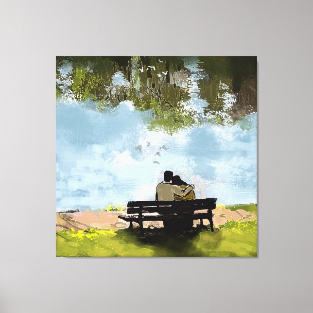 By the lake canvas print (Front)