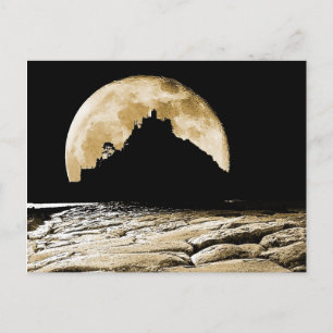 By the light of the sepia moon postcard