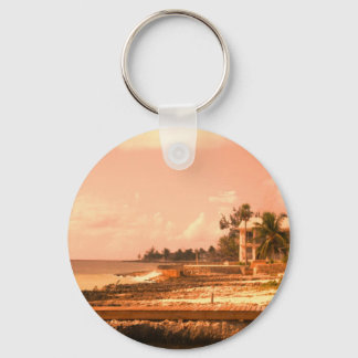 By The Ocean (Peach Tone) Key Ring
