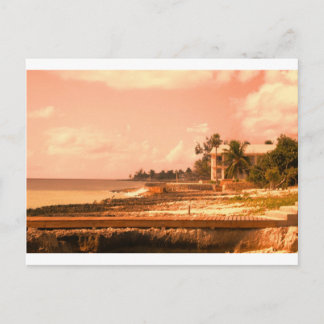 By The Ocean (Peach Tone) Postcard