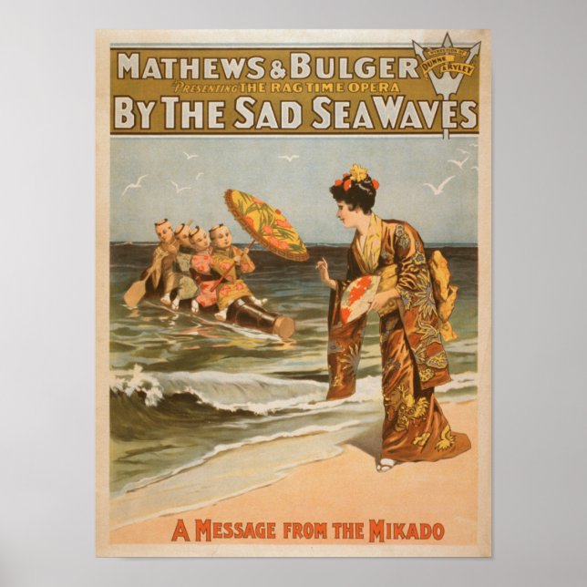 By the Sad Sea Waves "Message from Mikado" Poster (Front)