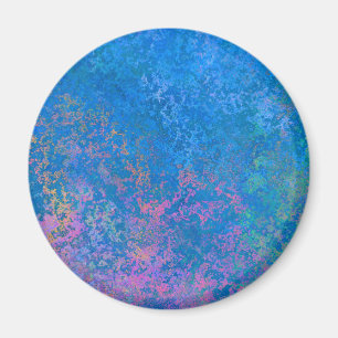 By the Sea Alcohol Ink, Abstract Acrylic Pour Magnet