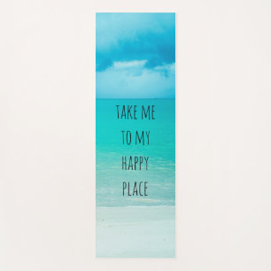 By the Sea Is My Happy Place Yoga Mat
