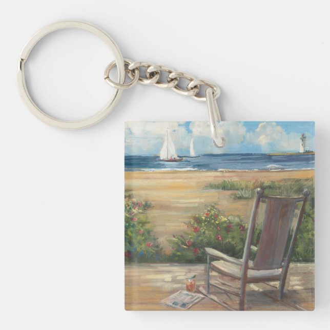 By the Sea Key Ring (Front)