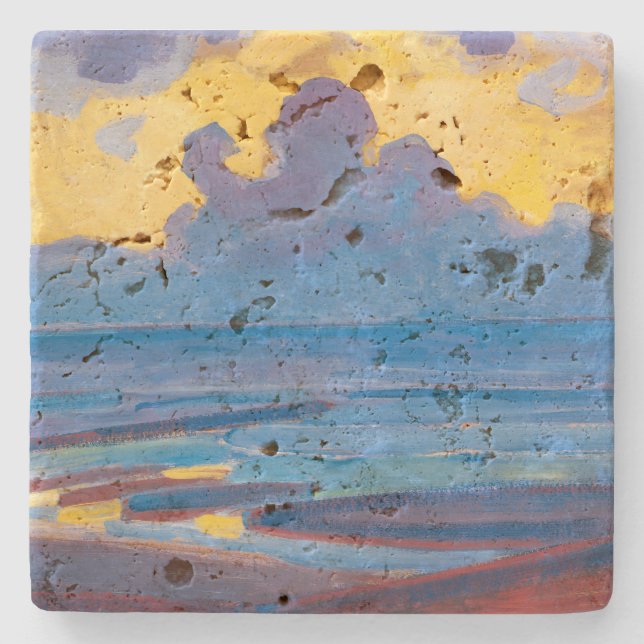 By the Sea | Piet Mondrian | Stone Coaster (Front)