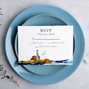 By The Sea RSVP Invitation