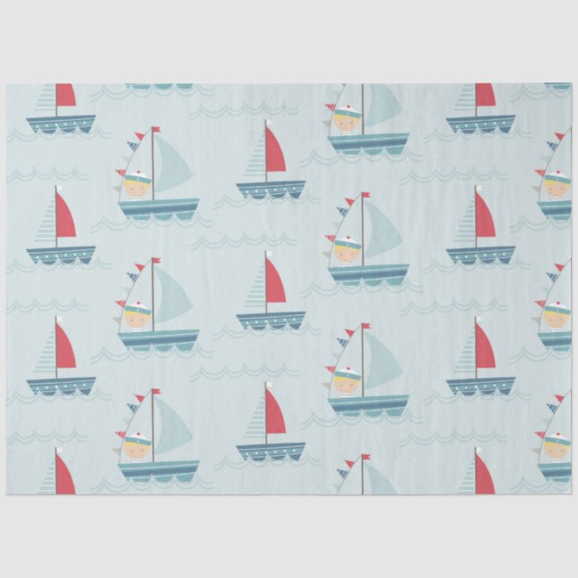 By the Sea Series Design 4 Tissue Paper (Front)