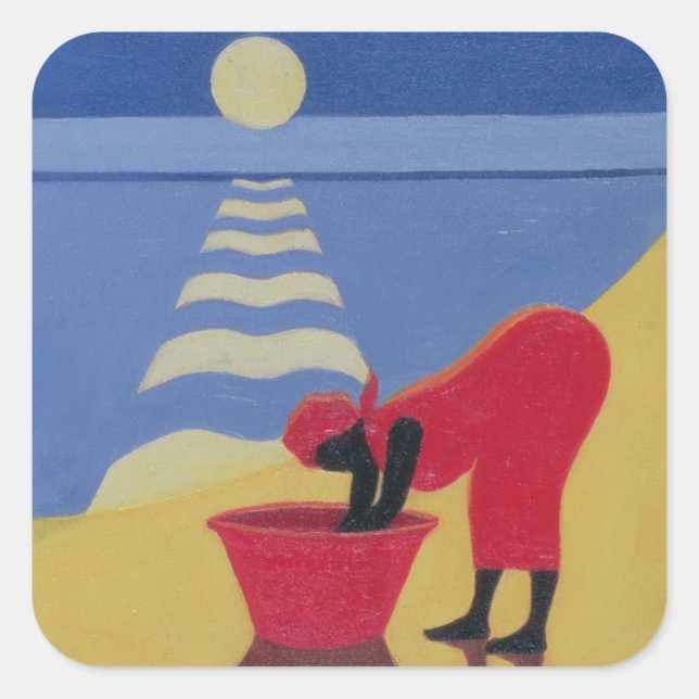By the Sea Shore 1998 Square Sticker (Front)