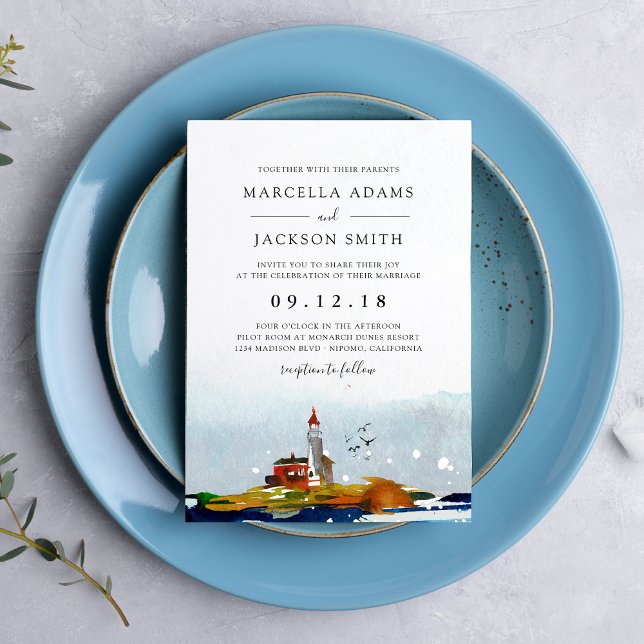By The Sea Wedding Invitation (Creator Uploaded)