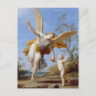 By the Seashore Angel and Child Postcard