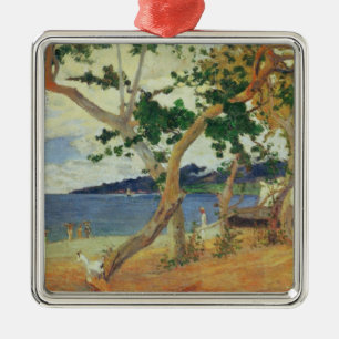 By the Seashore, Martinique, 1887 (oil on canvas) Metal Tree Decoration