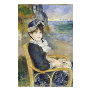 By the Seashore, Oil Painting Portrait, Renoir Photo Print