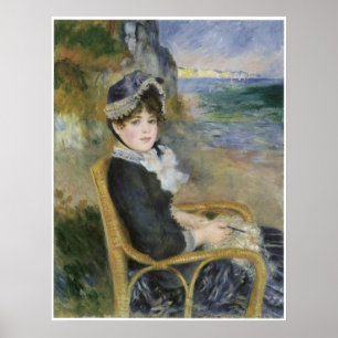 By the Seashore, Pierre-Auguste Renoir Poster