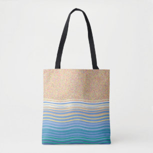 "By the seaside" beach vacation sand and waves Tote Bag
