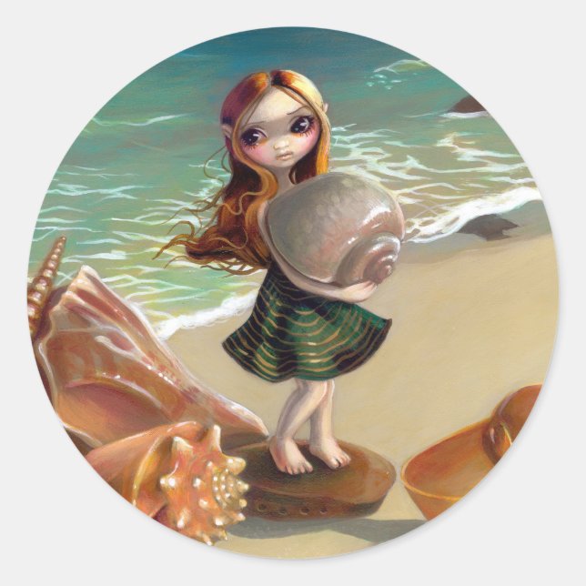 "By the Seaside" Sticker (Front)