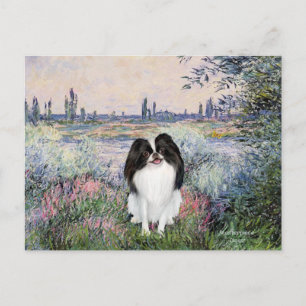 By the Seine - Japanese Chin 3 Postcard
