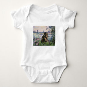By the Seine - Persian Calico cat Baby Bodysuit
