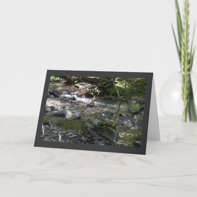 By the Stream-Blank Greeting Card (Front)