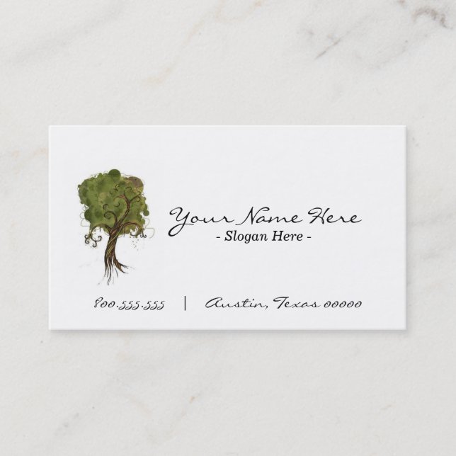 "By The Tree"  Business Card (Front)