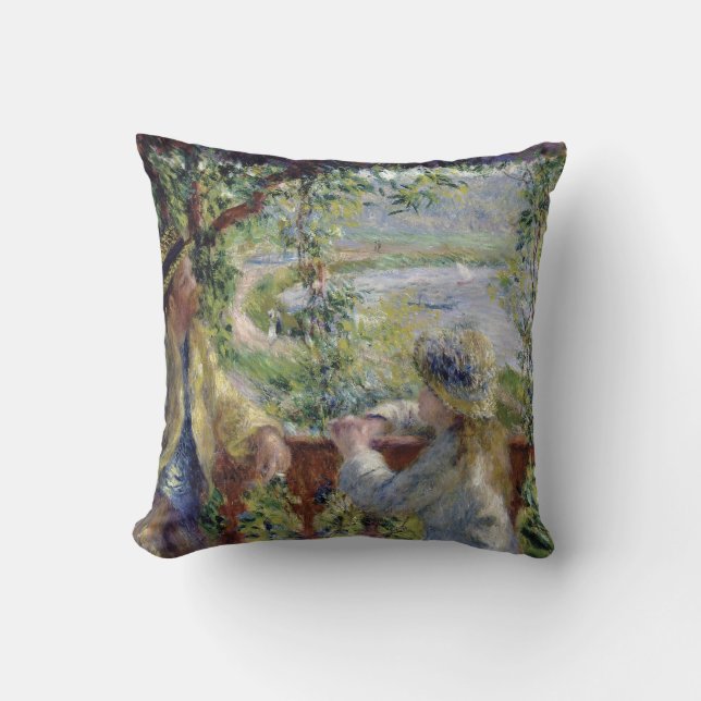 By the Water, Auguste Renoir Cushion (Front)