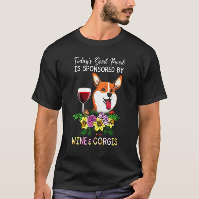 By Wine Corgi T-Shirt (Front)