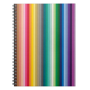 BYB2 SOLID STRIPES WALLPAPER BACKGROUNDS COLORFUL SPIRAL NOTEBOOK