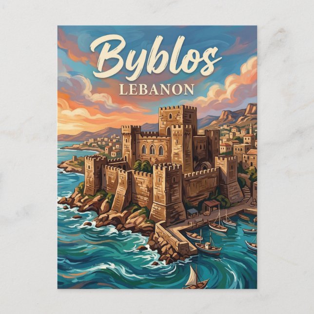 Byblos Castle Lebanon Postcard (Front)