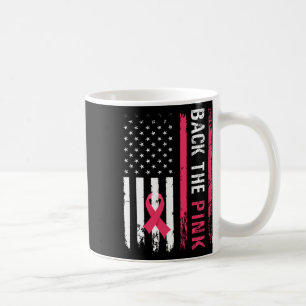 Byck The Pink Ribbon American Flag Breast Cancer A Coffee Mug