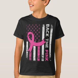 Byck The Pink Ribbon American Flag Breast Cancer A T-Shirt