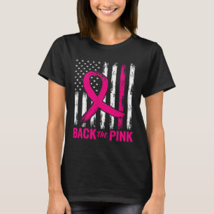 Byck The Pink Us Flag Breast Cancer Awareness Wome T-Shirt