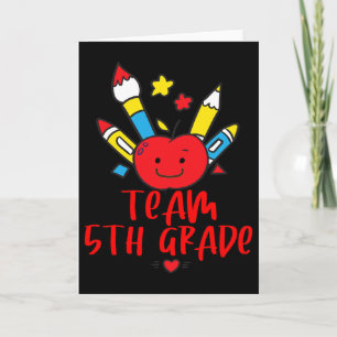 Byck To School Team 5th Grade Hello Student Teache Card