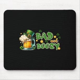 Byd And Boozy St Patricks Day Funny Irish St Paddy Mouse Pad