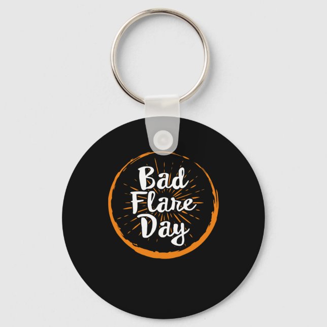 Byd Flare Day Complex Regional Pain Syndrome Aware Key Ring (Front)