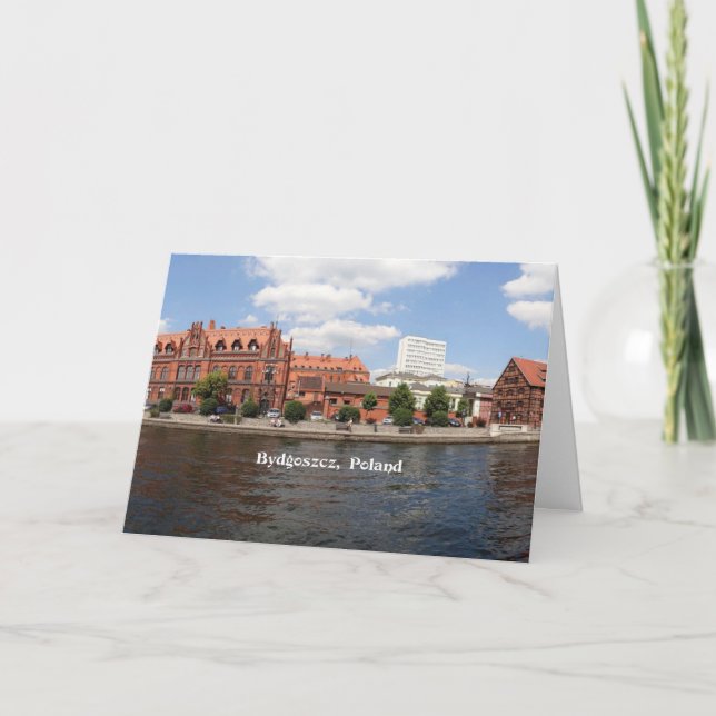Bydgoszcz, Poland cityscape photograph Card (Front)