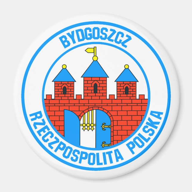 Bydgoszcz Round Emblem Magnet (Front)