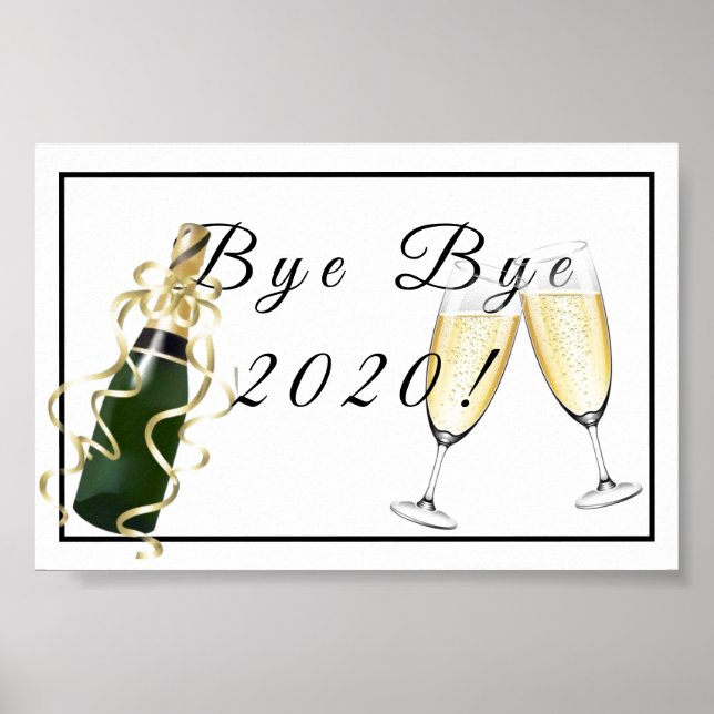 Bye bye 2020 Poster (Front)